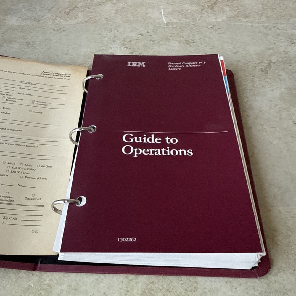 VTG 1983 IBM Guide to Operations Personal Computer - Picture 2 of 6